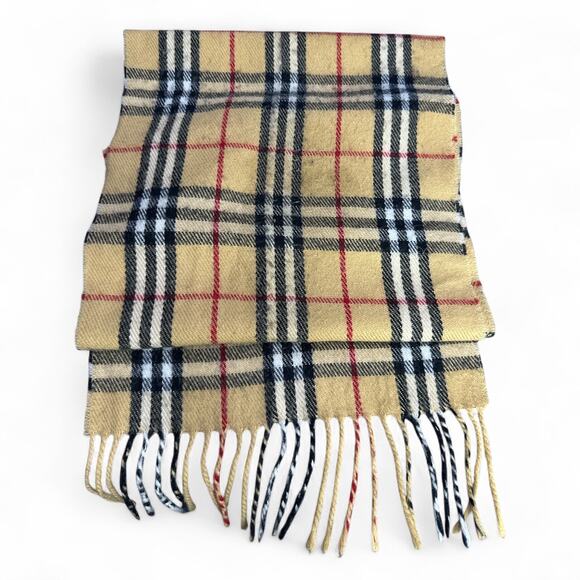 BB10. BURBERRY 100% Lambswool Check Scarf – Classic Nova Pattern - Picture 2 of 4